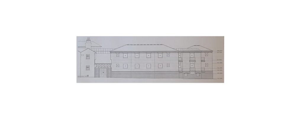 AutoCAD Elevation of boarding house