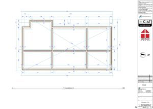Detail design foundation plan for Bespoke Dan-Wood timber frame new build house