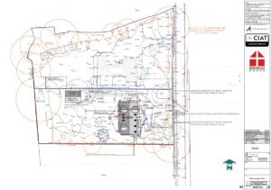 Detail design site plan for Bespoke Dan-Wood timber frame new build house