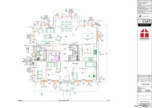 Scheme design floor plan for Dan-Wood timber frame new build house