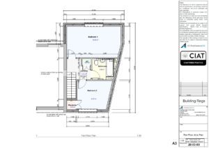 Detail design floor plan for new build house