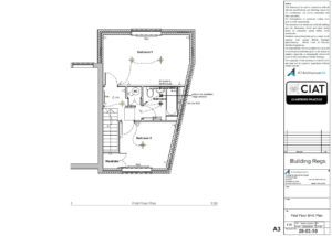 Detail design floor plan for new build house