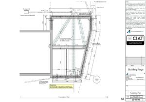 Detail design foundation plan for new build house