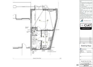 Detail design floor plan for new build house