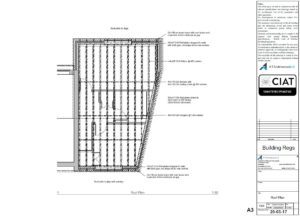 Detail design roof plan for new build house
