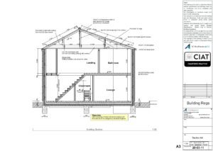 Detail design sections for new build house