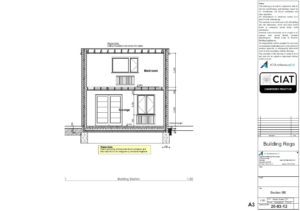 Detail design sections for new build house