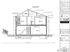 Detail design sections for new build house