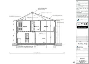 Detail design sections for new build house