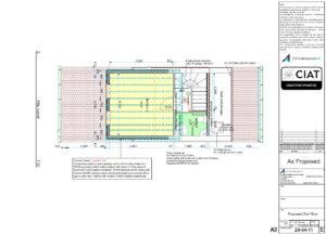 Detail design floor plan for loft conversion to house in Gloucester