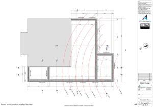 Detail design foundation plan for 2 storey extension to dwelling house
