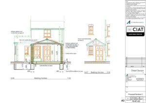 Detailed Sections for a single storey house extension in Gloucester