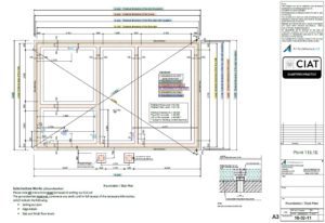 Scheme design foundation plan for Dan-Wood timber frame new build house