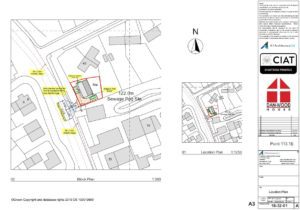 Scheme design location plan for Dan-Wood timber frame new build house