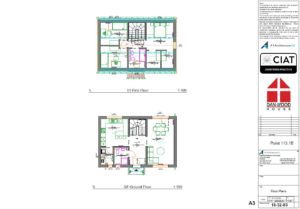 Scheme design floor plans for Dan-Wood timber frame new build house