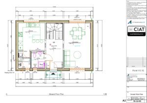 Scheme design floor plan for Dan-Wood timber frame new build house