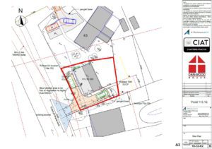 Scheme design site plan for Dan-Wood timber frame new build house