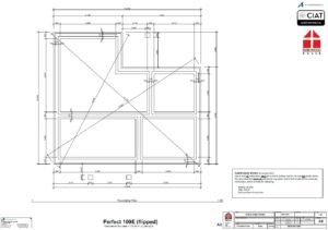 Detail design foundation plan for Dan-Wood timber frame new build house