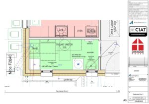 Detail design part floor plan for Dan-Wood timber frame new build house