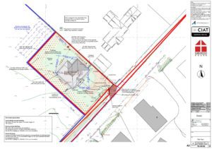 Scheme design site plan for Dan-Wood timber frame new build house