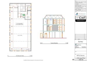 Survey sections conversion from commercial to flats to a building in Gloucester
