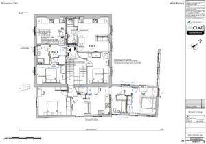 Detail design floor plans conversion from commercial to flats to a listed building in Gloucester