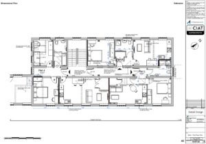 Detail design floor plans conversion from commercial to flats to a listed building in Gloucester