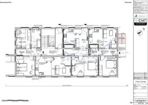 Detail design floor plans conversion from commercial to flats to a listed building in Gloucester