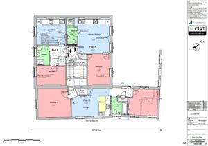 Scheme design floor plan conversion from commercial to flats to a listed building