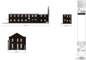 Survey elevations conversion from commercial to flats to a listed building