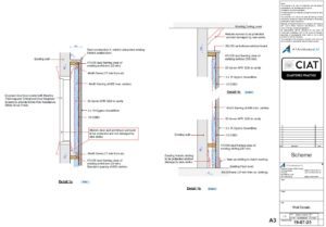 Scheme wall details conversion from commercial to flats to a listed building