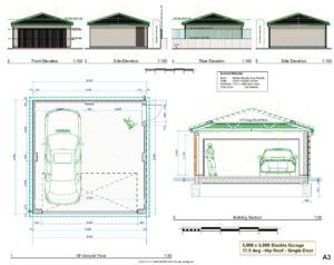 Detail design for double garage