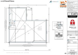 Scheme design foundation plan for Dan-Wood timber frame new build house