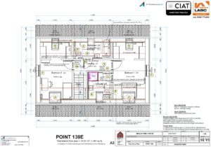 Detail design floor plan for Dan-Wood timber frame new build house