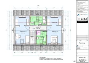 Scheme design floor plan for Dan-Wood timber frame new build house