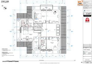 Detail design floor plan for Dan-Wood timber frame new build house in Wales