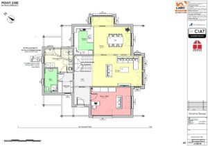 Scheme design floor plan for Dan-Wood timber frame new build house in Wales