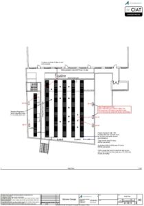 Scheme design roof plan from commercial to flat conversion in Stroud Gloucestershire