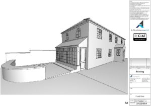 Existing view of house before a single storey extension is added in Gloucester