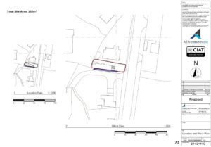 Location plan for a single storey house extension in Gloucester