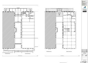 Part Survey floor plans of commercial building in Gloucester Docks