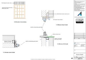 Details to large listed house in Gloucester