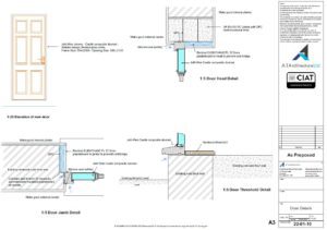 Details to large listed house in Gloucester